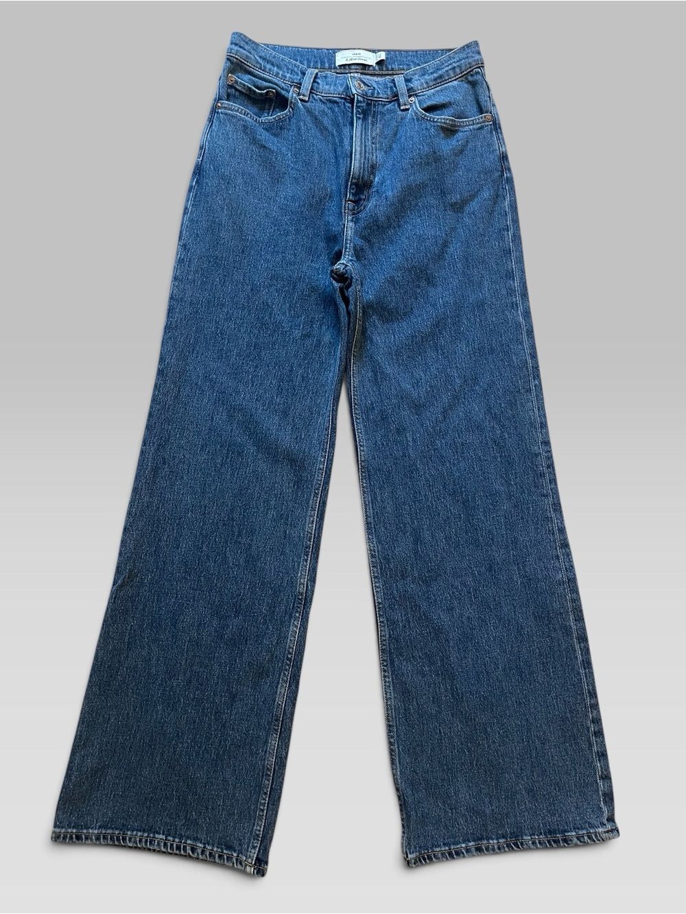 NWOT & Other Stories Wide-Leg Jeans in Medium Blue Denim